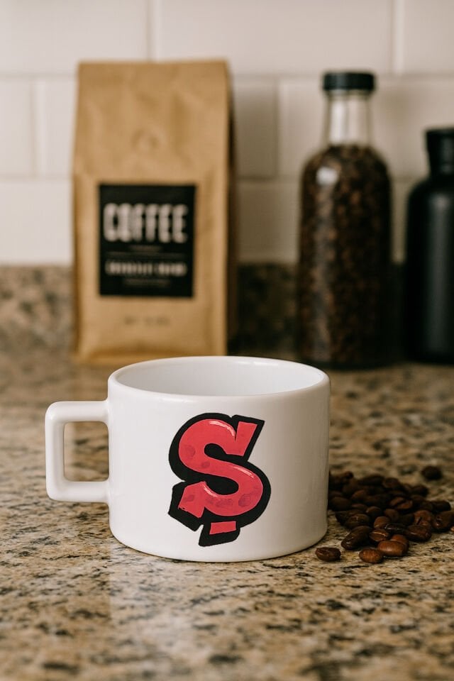 Kahve Kupası Harf Baskılı