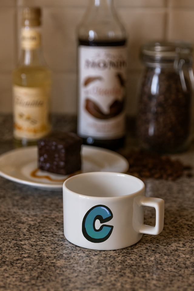 KAHVE KUPASI HARF BASKILI