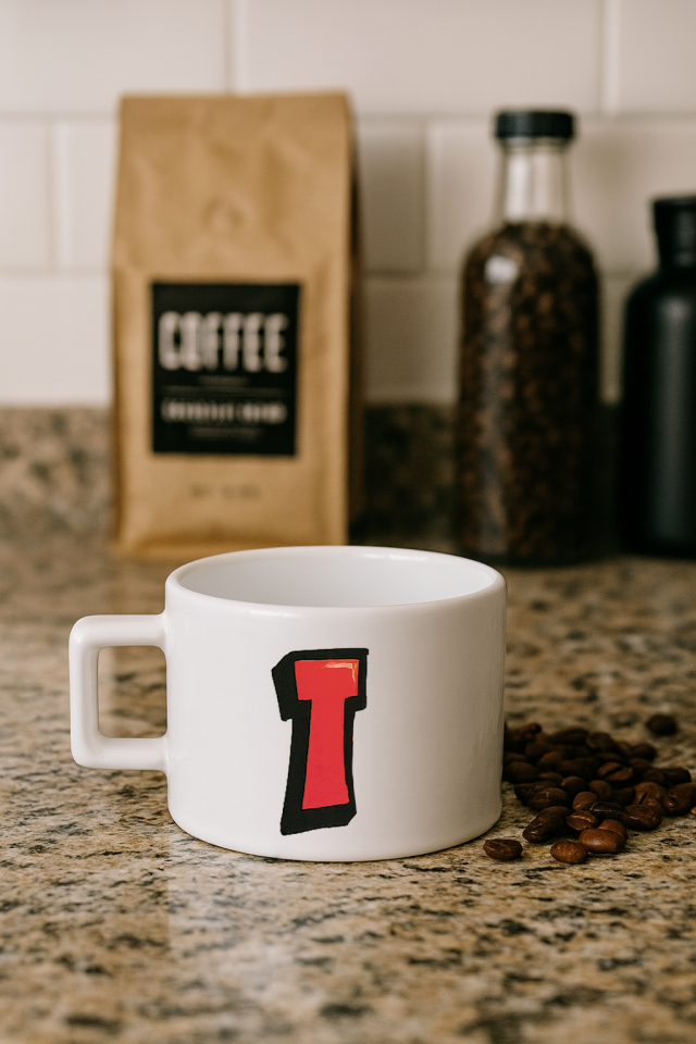 KAHVE KUPASI HARF BASKILI