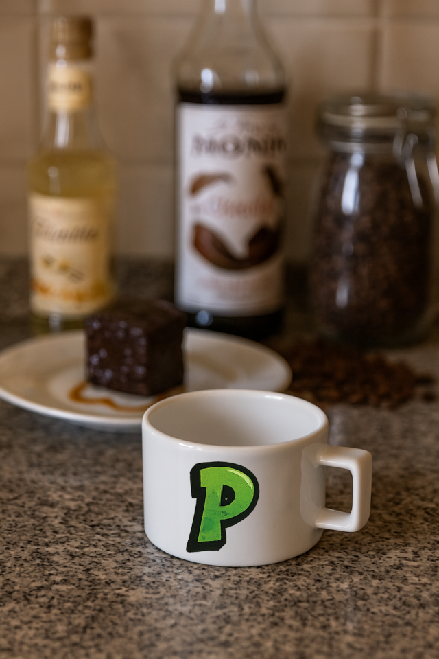 Harf Baskılı Kahve Kupası