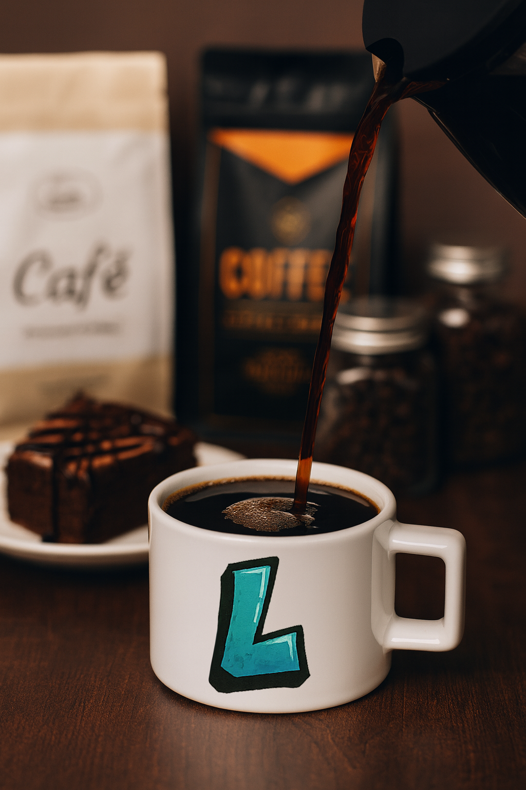 Harf Baskılı Kahve Kupası