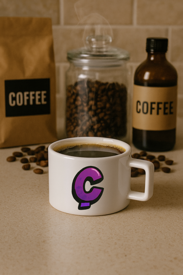 Harf Baskılı Kahve Kupası