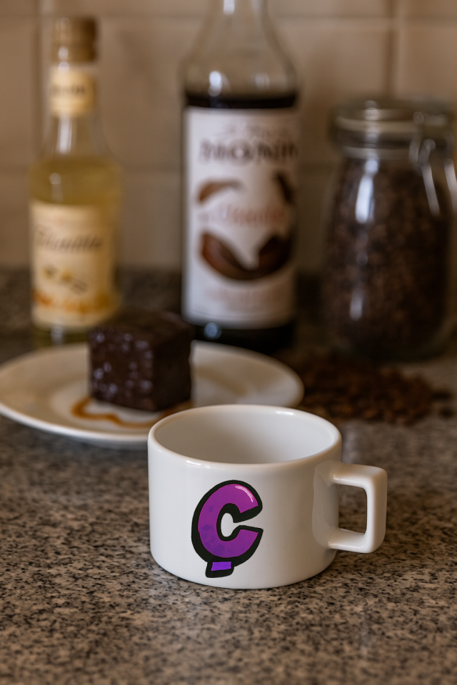 Harf Baskılı Kahve Kupası