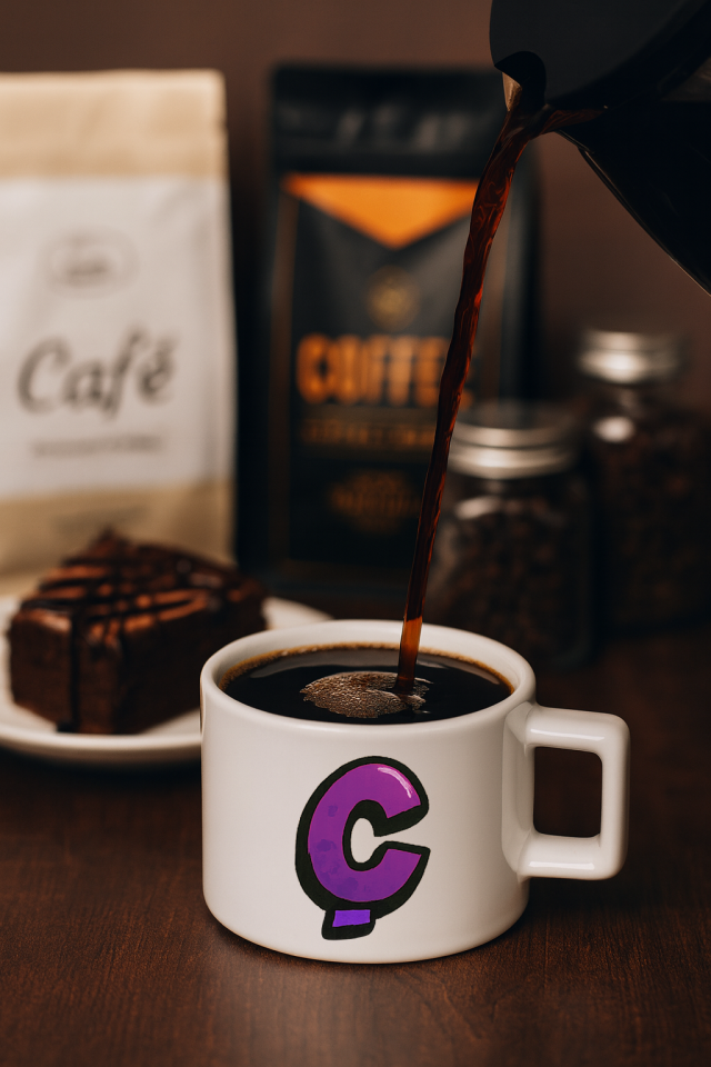 KAHVE KUPASI HARF BASKILI