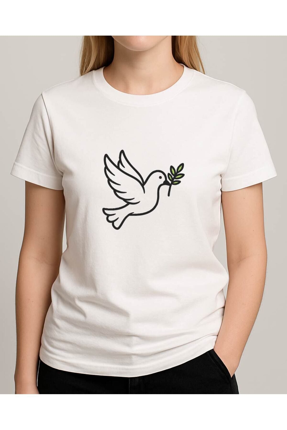 Tişört Unisex (Güvercin) Kadin - 2XL