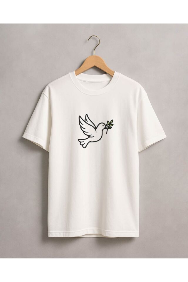 Tişört Unisex (Güvercin) Kadin - XL