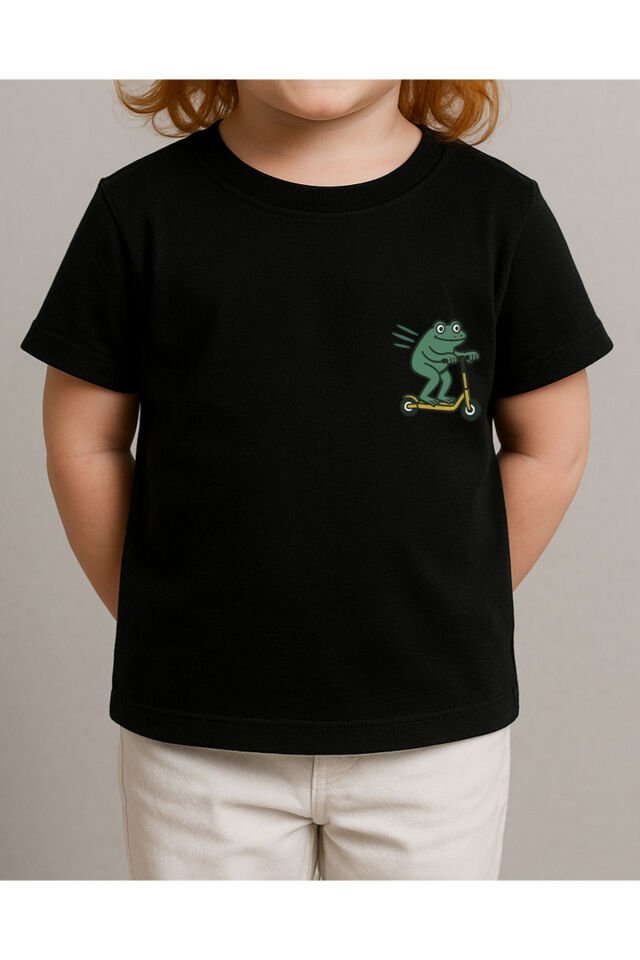 Tişört Unisex (Kurt) Kiz Si̇yah - 10-11 Yaş