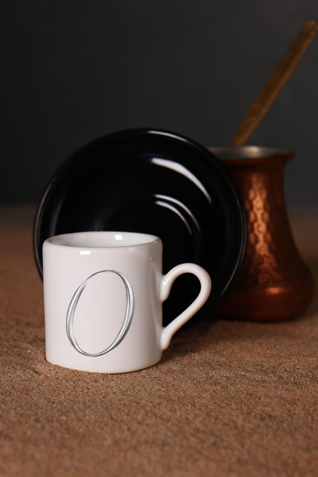 Türk Kahvesi Fincanı Harf Baskılı