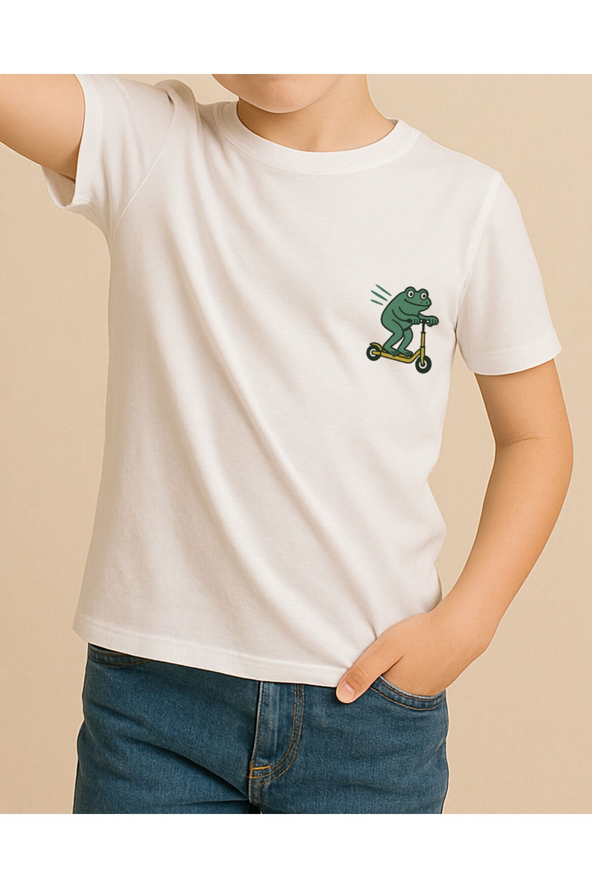 Tişört Unisex (Kurt) Erkek Beyaz - 2XL