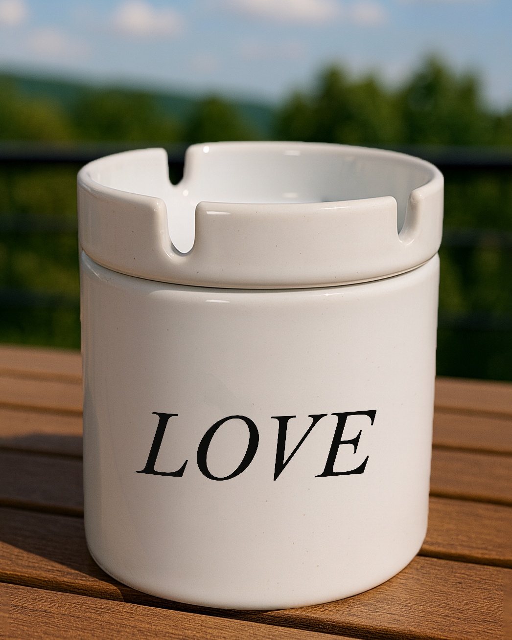 Baskılı Küllük Love