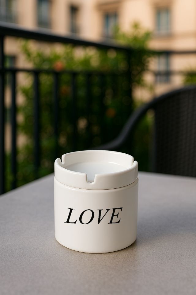 Baskılı Küllük Love