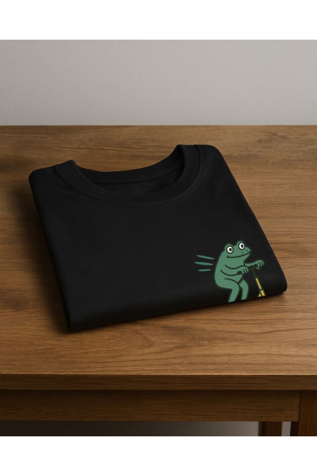 Tişört Unisex (Kurt) Erkek Si̇yah - S