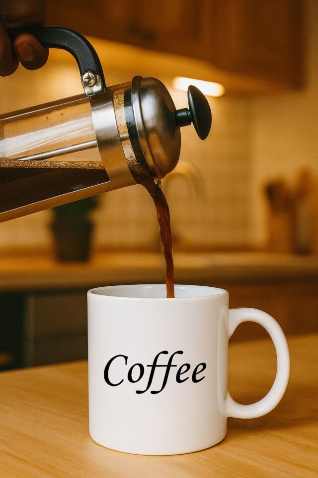 Yazılı Beyaz Bardak Coffee