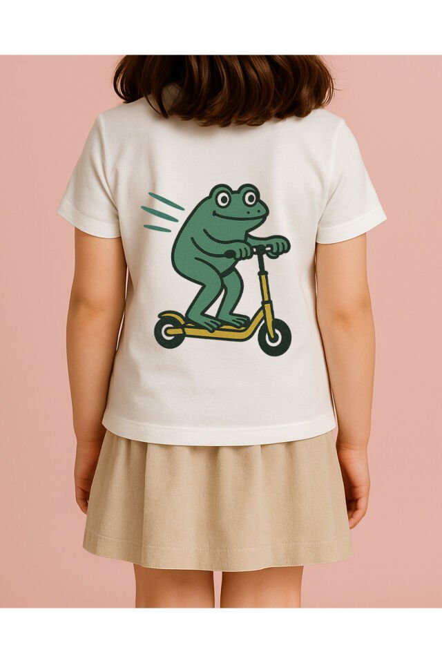 Tişört Unisex (Kurt) Kiz Beyaz - 4-5 Yaş