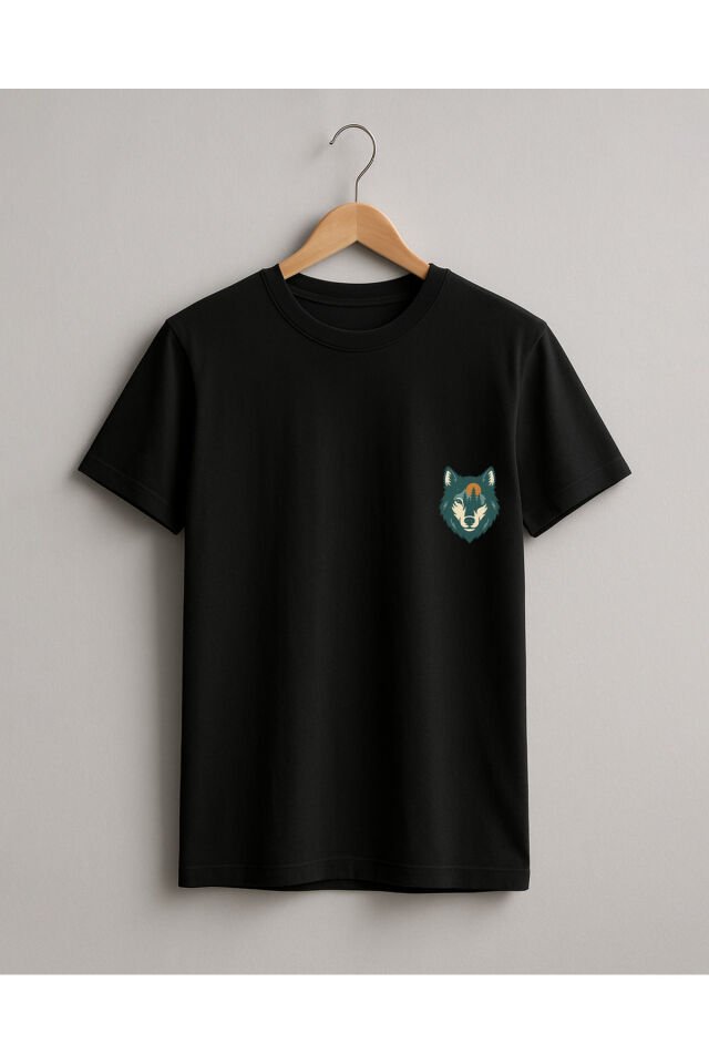 Tişört Unisex Çocuk (Kurt) Erkek Si̇yah - 2XL