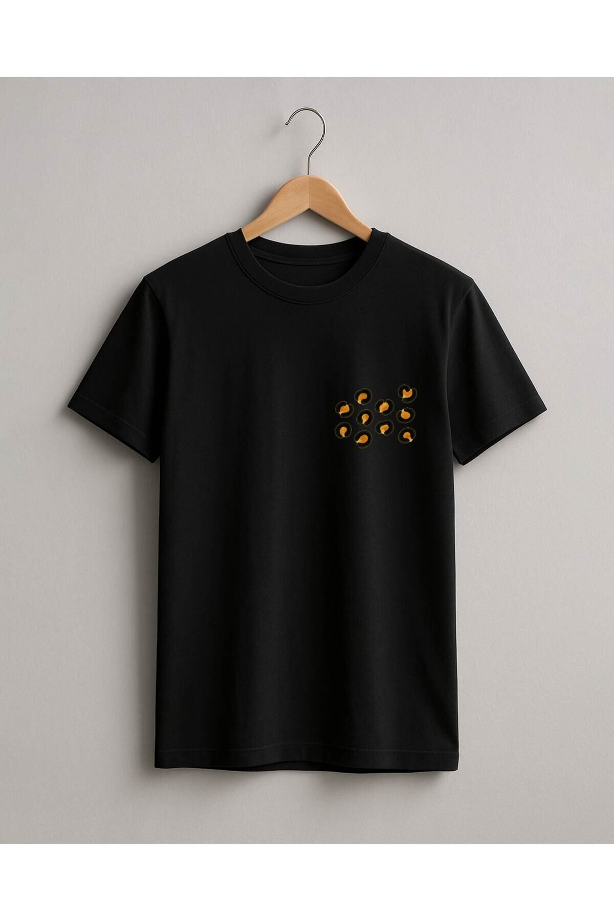 Tişört Unisex (Leopar Desen) Kadin Si̇yah - 4-5 Yaş