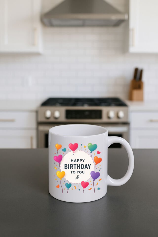 Happy Birthday To You Doğum Günü Bardağı Kirmizi