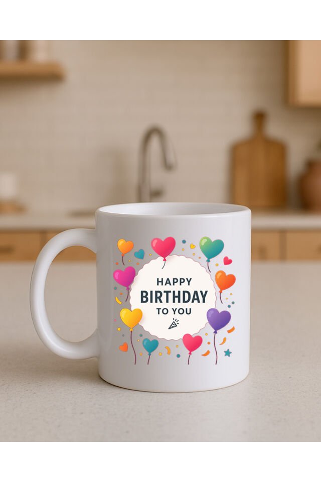 Happy Birthday To You Doğum Günü Bardağı Kirmizi