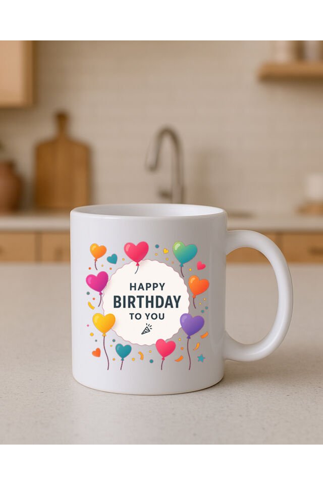 Happy Birthday To You Doğum Günü Bardağı Kirmizi