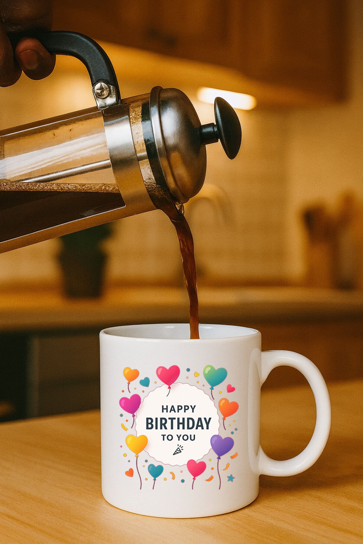 Happy Birthday To You Doğum Günü Bardağı Kirmizi