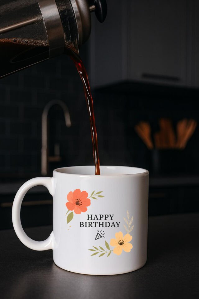 Happy Birthday To You Doğum Günü Bardağı Beyaz