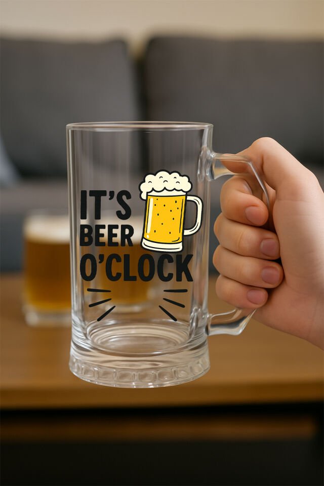 Bira bardağı O'Clock Beyaz