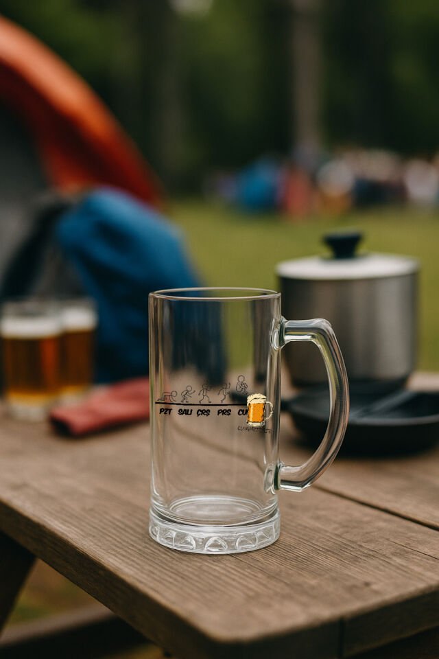 Bira Bardağı Gün Baskılı Cam