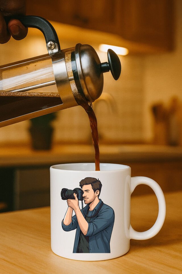 Meslek Baskılı Kupa Erkek Fotoğrafçi