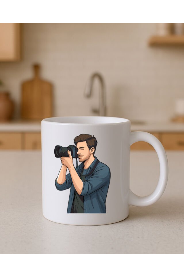 Meslek Baskılı Kupa Erkek Fotoğrafçi