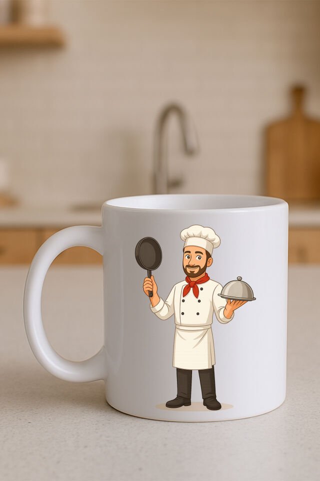 Meslek Baskılı Kupa Erkek Aşçi