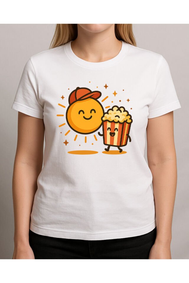 Tişört Unisex (Mısır Güneş) Kadin Beyaz - 2XL