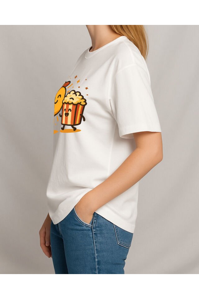 Tişört Unisex (Mısır Güneş) Kadin Beyaz - XL