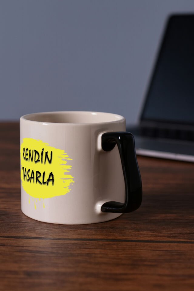 Kendin tasarla bardak - Kişiye özel bardak Siyah2