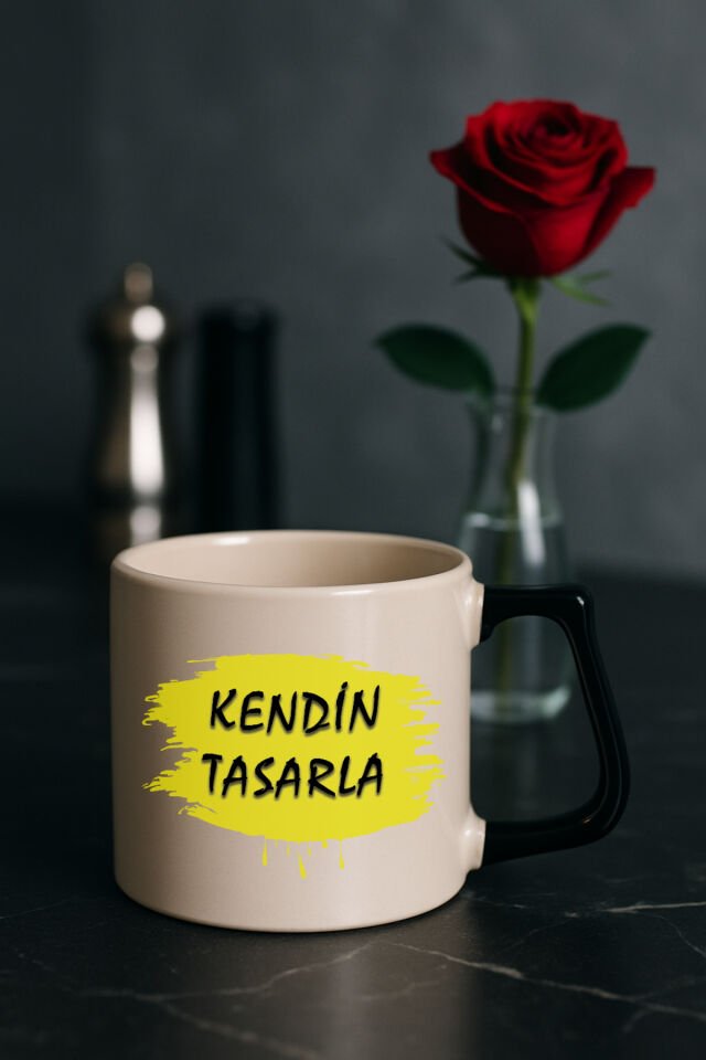 Kendin tasarla bardak - Kişiye özel bardak Siyah2
