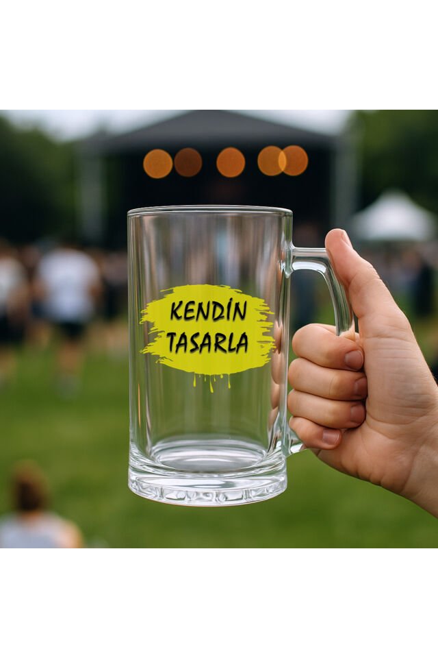 Kendin tasarla bardak - Kişiye özel bardak Bira Bardağı