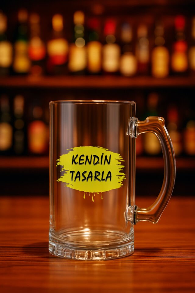 Kendin tasarla bardak - Kişiye özel bardak Bira Bardağı