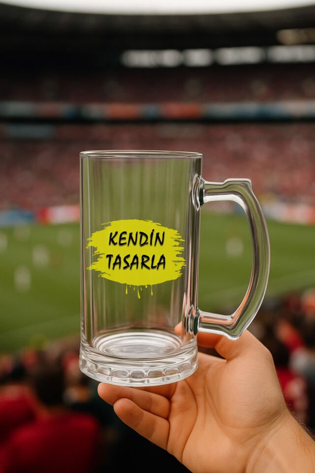 Kendin tasarla bardak - Kişiye özel bardak Bira Bardağı