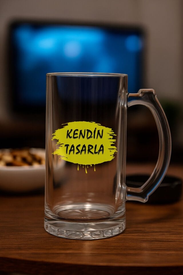 Kendin tasarla bardak - Kişiye özel bardak Bira Bardağı