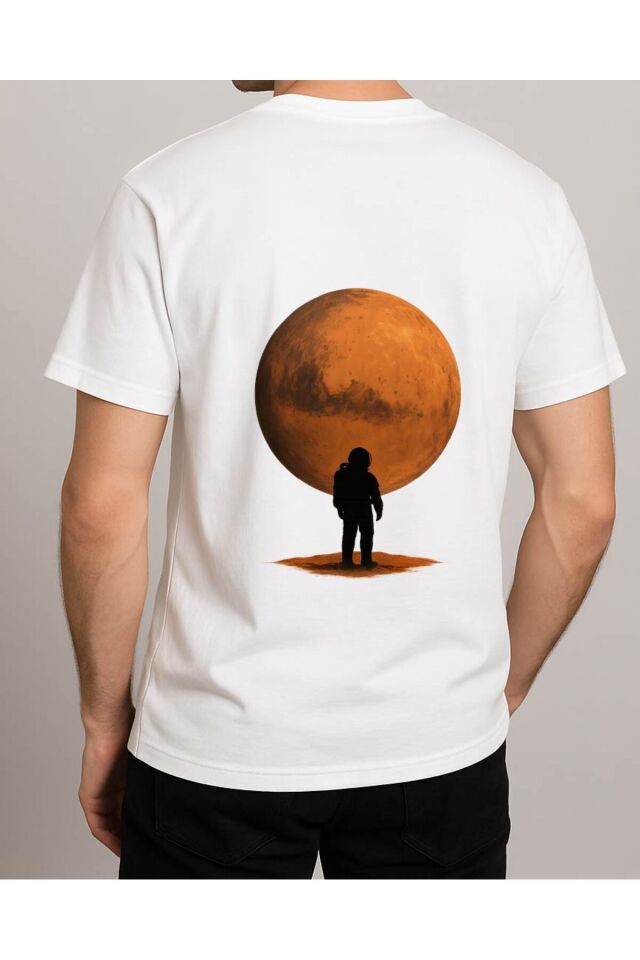 Tişört Unisex (Mars) Erkek Beyaz - XL