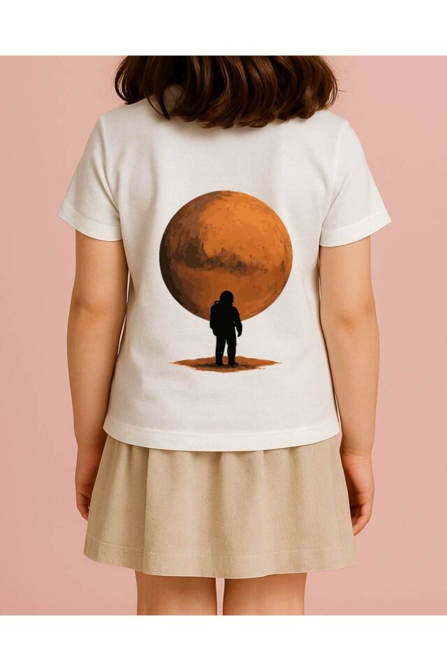 Tişört Unisex Çocuk (Mars) Kiz Beyaz - 10-11 Yaş