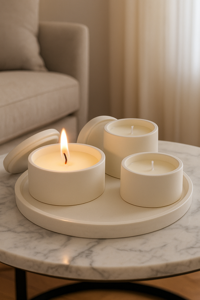 DEKORATİF SET MUM