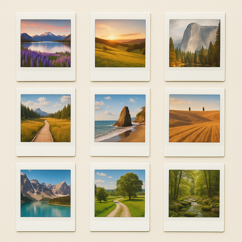 POLAROİD BASKI 9'LU