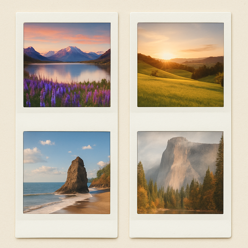 Polaroid Baskı 4'lü