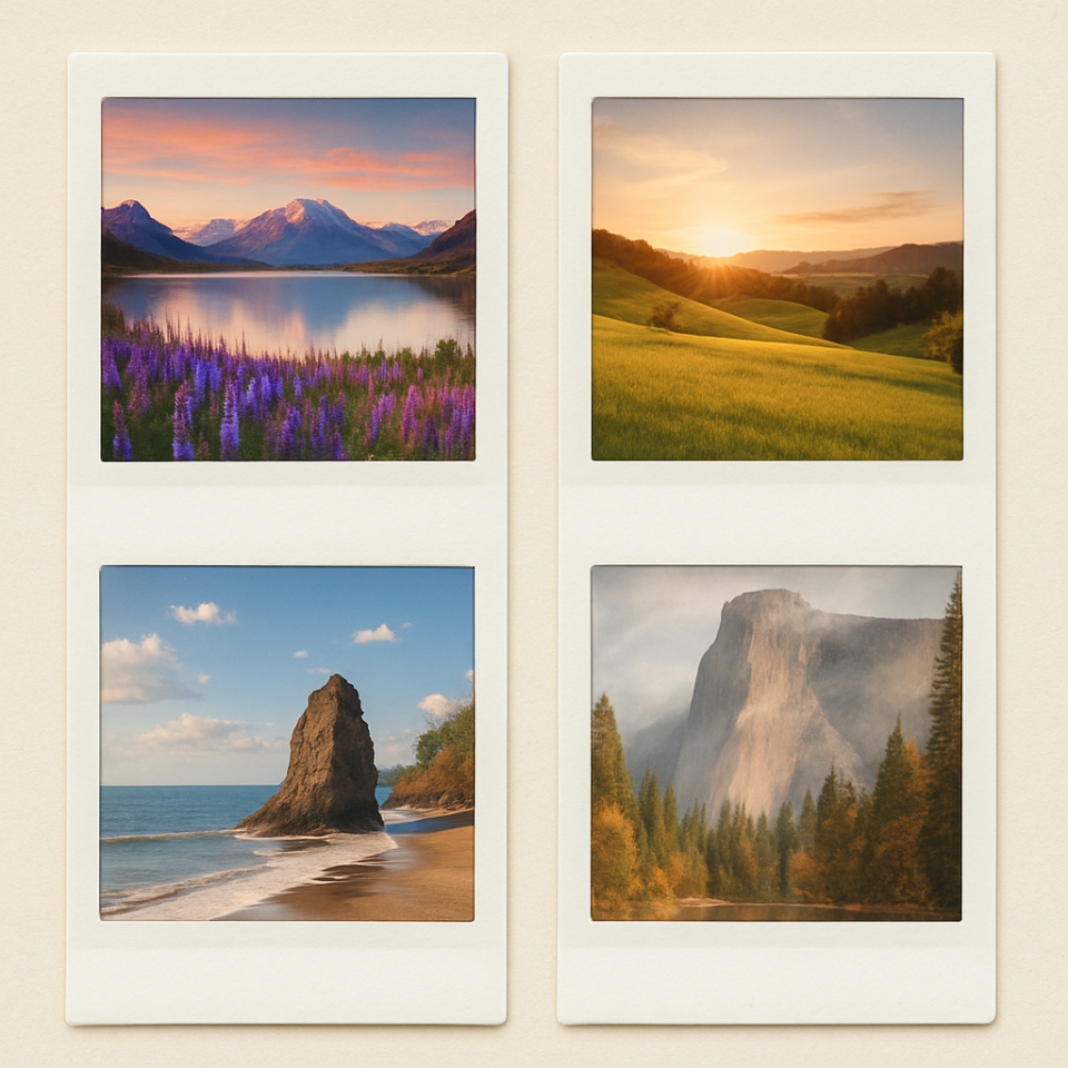 Polaroid Baskı 4'lü