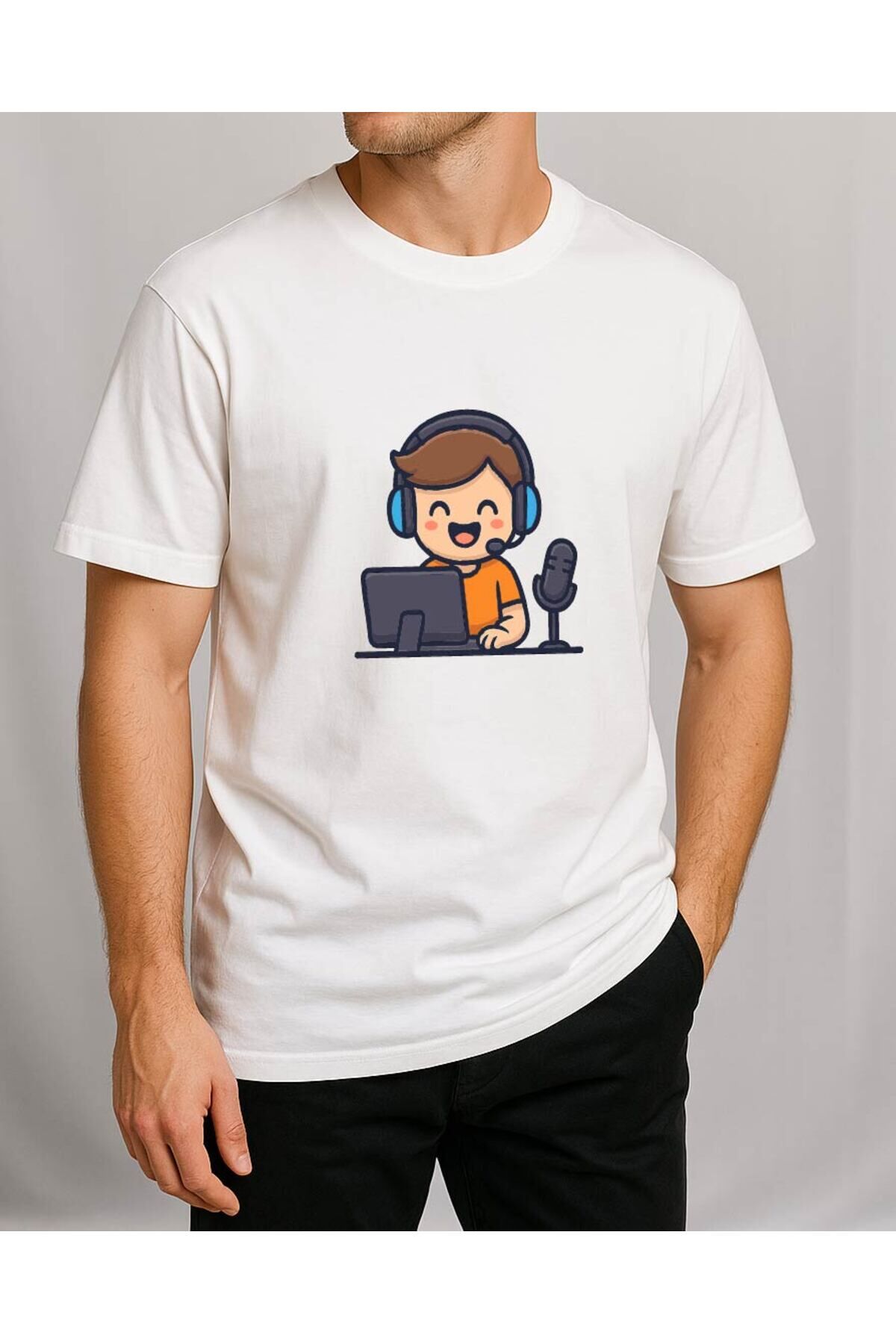 Tişört Unisex (Müşteri Temsilcisi) Erkek Beyaz - L