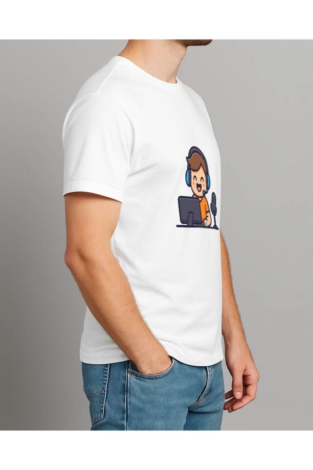 Tişört Unisex (Müşteri Temsilcisi) Erkek Beyaz - 2XL