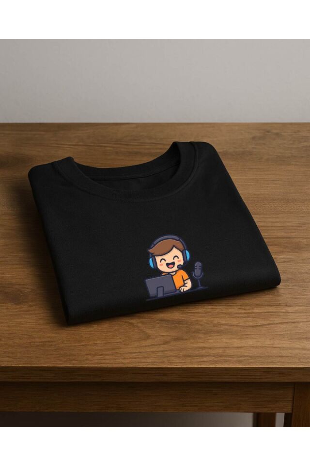 Tişört Unisex (Müşteri Temsilcisi) Erkek Si̇yah - XL