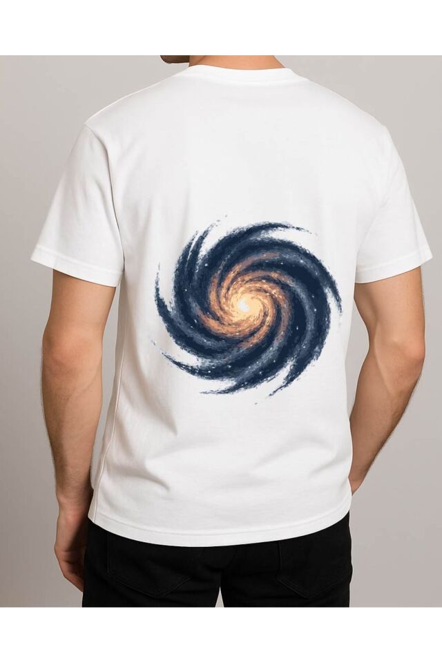 Tişört Unisex (Samanyolu) Erkek Beyaz - M