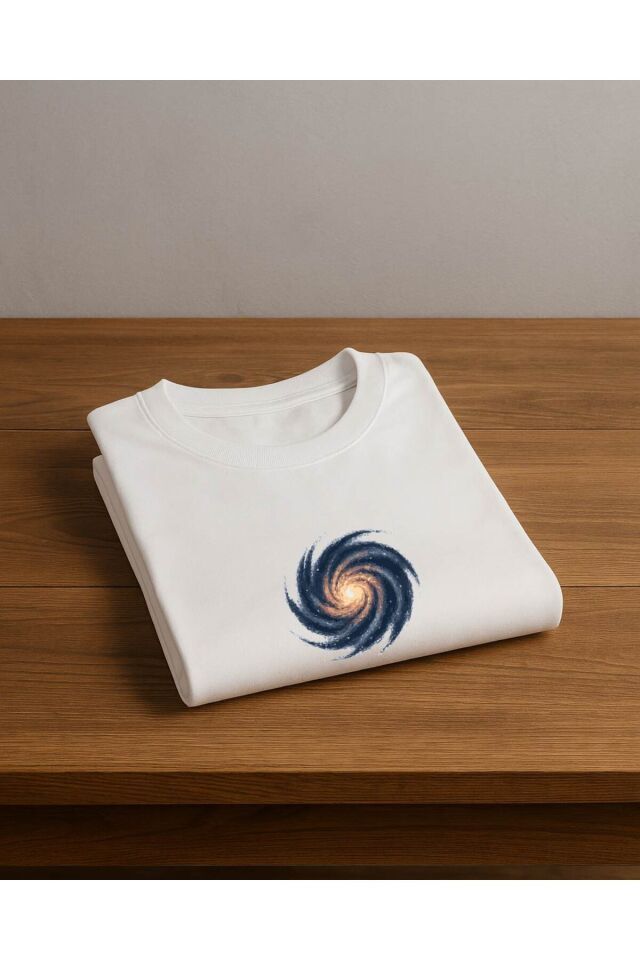 Tişört Unisex (Samanyolu) Erkek Beyaz - S