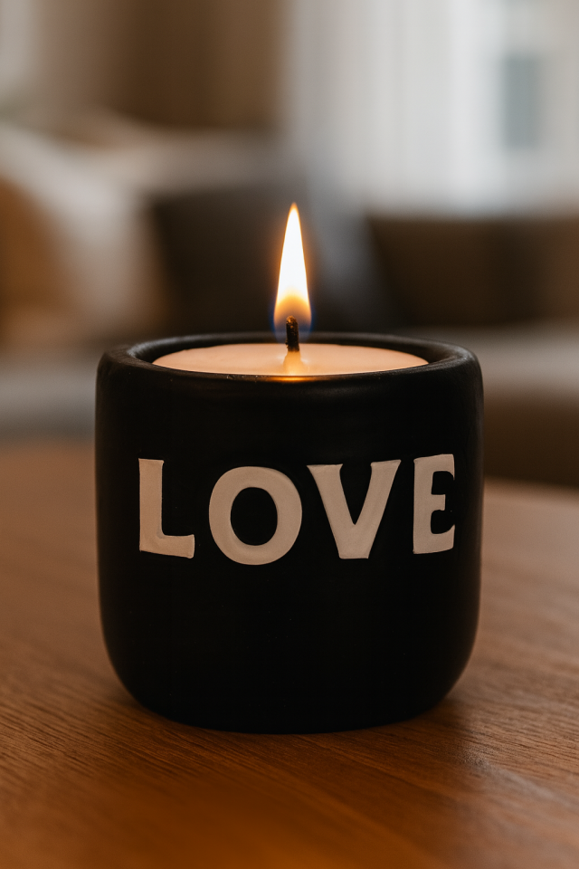 DEKORATİF MUM LOVE